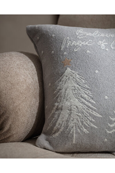 Madame Coco Neveste Throw Pillow Cover - Grey/White - 45X45 cm