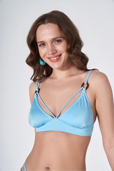 HAREM SUARE Light Blue Grasse Bikini Set