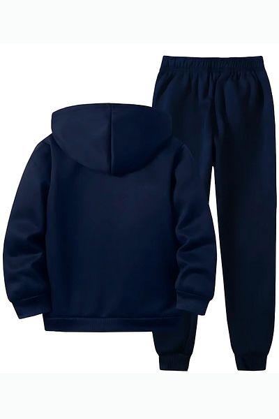Merry Store Set de trening pentru băiat, cu fermoar, imprimat cu caracter de fotbal
