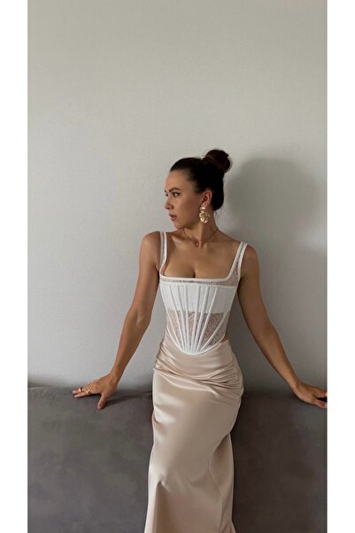 AyBer Textile Creamy Korse