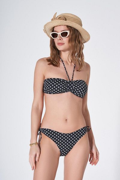 HAREM SUARE Tulip Pink Laon Strapless Bikini Set