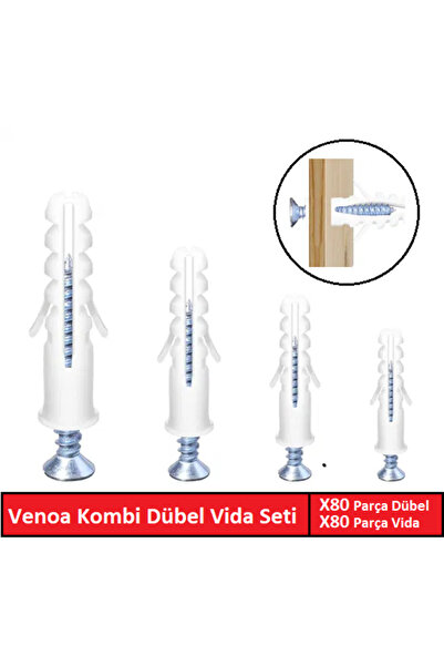 Venoa Db160 Plastik Dübel Vida Seti 160 Parça