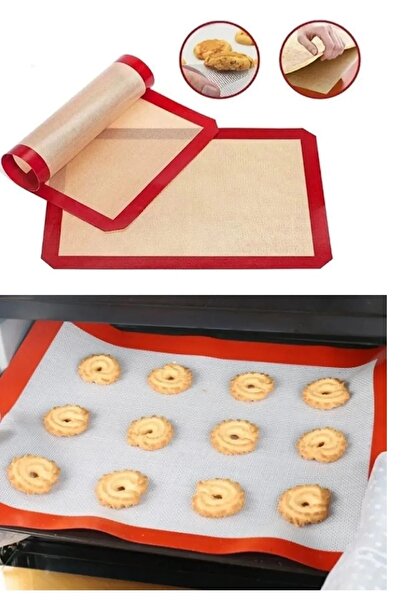 evimis evinizi mislendirmeye dair herşey 30x40 Fırınlanabilir Yıkanabilir Kendinden Yağlı Silikon Pişirme (HAMUR AÇMA MATI)