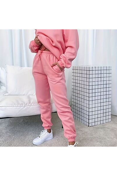 JustBS ΡΟΖ ΓΥΝΑΙΚΕΙΑ ΕΠΟΧΕΙΡΙΑ 3 ΚΛΩΣΤΩΝ JOGGER ΒΑΜΒΑΚΙ ΣΟΜΠΑ