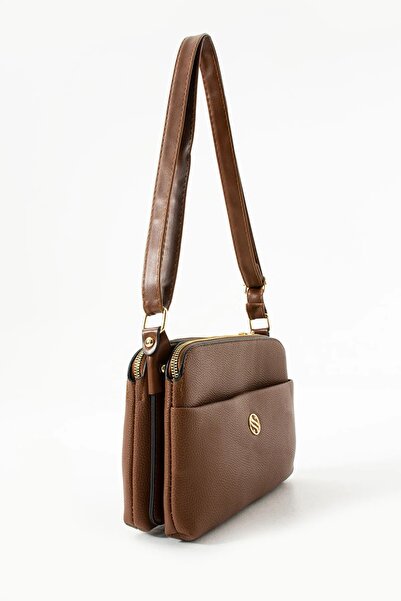 Sanmorris Sn 1408 Women's Shoulder Bag - Crossbody Bag Brown