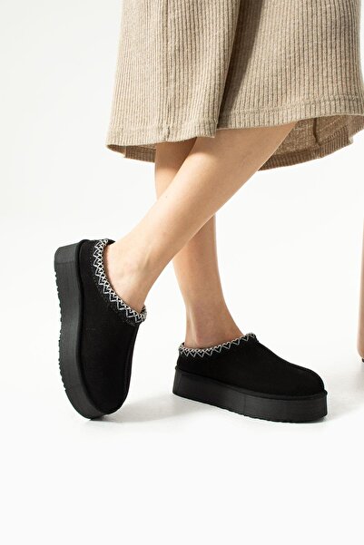 FOLLİNİ Μαύρες Γούνινες Γυναικείες Μπότες