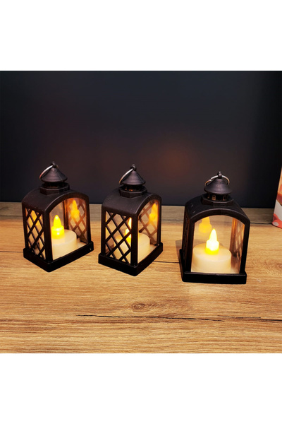 Tahtakale Dünyası 3 adet Masa lambası led ışık mini boy 11 cm süs lambası ışı...