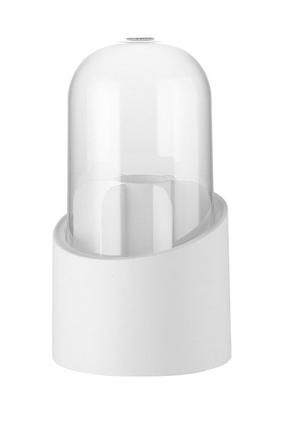 Pufwin Home Deluxe πινέλο μακιγιάζ και οργανωτή καλλυντικών με διάφανο κάλυμμα