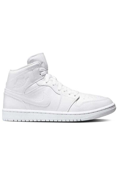 Nike Air Jordan 1 Mid Unisex Leather Sneaker Hakiki Deri Bilekli Günlük Spor ...