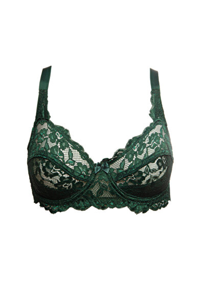 MİSTİRİK Espera Model М'яка тканина з балеринами без підкладки з візерунком для щоденного носіння Емераловий зелений колір