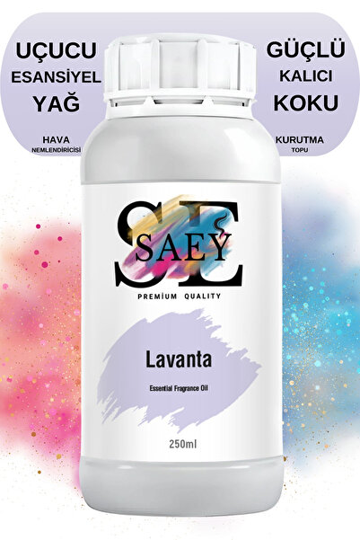 SAEY Lavanta Esansiyel Uçucu Koku Yağ Buhurdanlık Yağı Difüzör Esansı Hobi Es...
