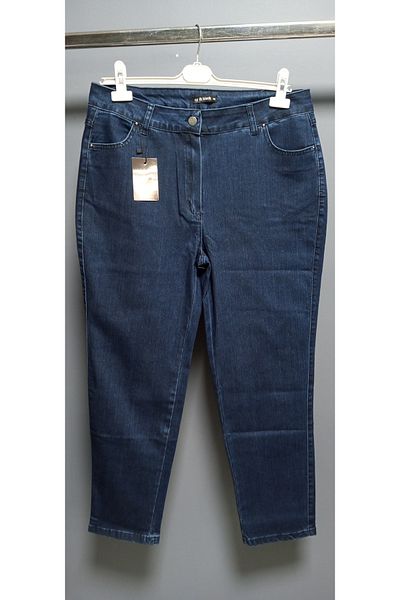 AKŞEN GİYİM Plus Size High Waist Cotton Loose Lycra Denim Fabric Ankle Length Pipe Leg Jean Pants