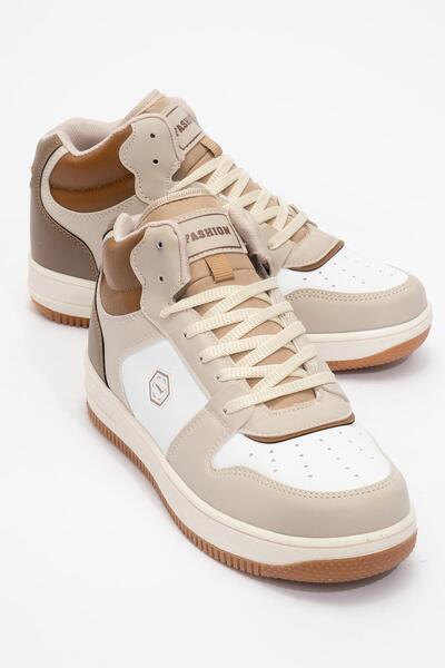 Ccway Bež, bela i bež ženska sportska obuća - sa vezicama