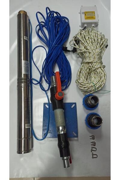 Alarko 4SDM6/20 3 HP ALARKO 25 MT YASSI KABLOLU VE PANOLU 50 MT HALATLI ÇİFT ...