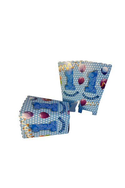 Cadde Süs 1 Year Old Blue Popcorn Box