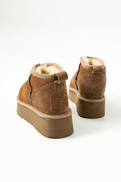 FOLLİNİ Kadın Kürklü Bot Taba