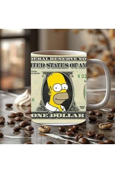 Evion Cartoon Characters Within Dollar 3D Print Porcelain Mug Mug - Gift Mug - Printed Mug