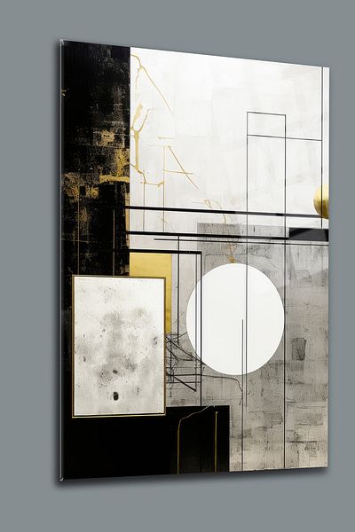 glassartdesign Forme geometrice Pictură pe sticlă irezistibilă Pictură abstractă Pictură surrealistică Pictură pentru salon Decorare de perete