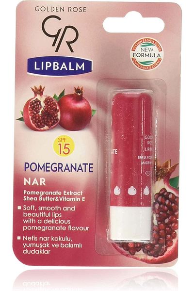 Golden Rose Lip Balm Pomegranate Spf 15