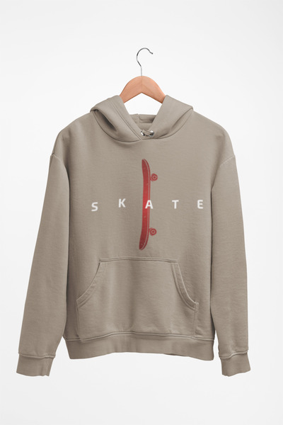 Tshirto Φούτερ με κουκούλα SKATE με 3 κλωστές με κουκούλα μαύρο/μπεζ/ναυτικό