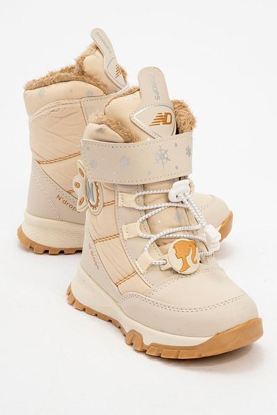 Ccway Παιδικά Velcro Snow Boots 30-35 Beige