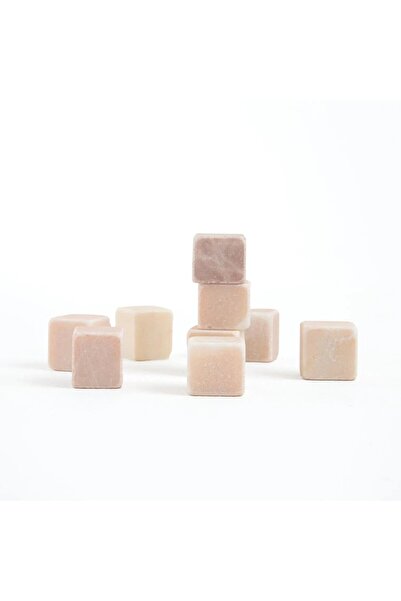 M'art Home Mermer Buz Taşı Seti Açık PEMBE 2*2 cm- 9'lu