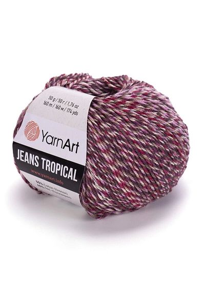 Yarnart Τζιν Tropical - Μαρμάρινο Χειροποίητο Πλεκτό Νήμα Ebruli-619