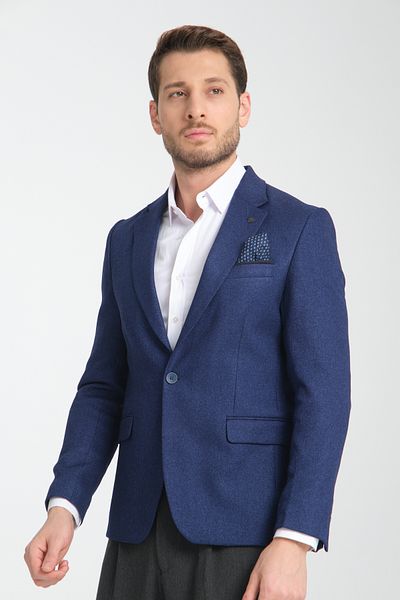 Frappoli Μοντέρνο ανδρικό αθλητικό μπουφάν Blazer Mono Collar