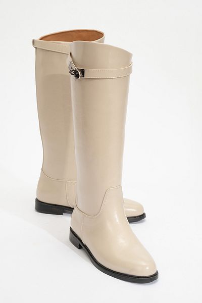 Luvi Yoko Beige Skin Damenstiefel