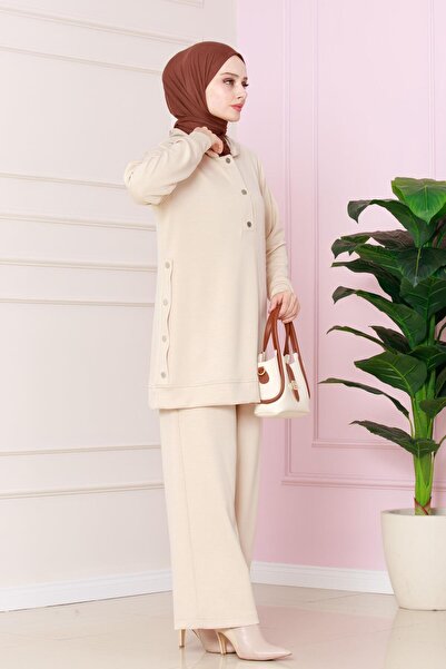 Sevitli Μπεζ Διπλό Σετ