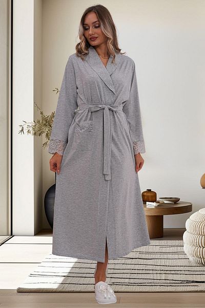 Mecit Pijama Πιτζάμες 2 τεμαχίων με μακριά μανίκια για έγκυες και μητρότητες - 75% βαμβάκι 25% βισκόζη