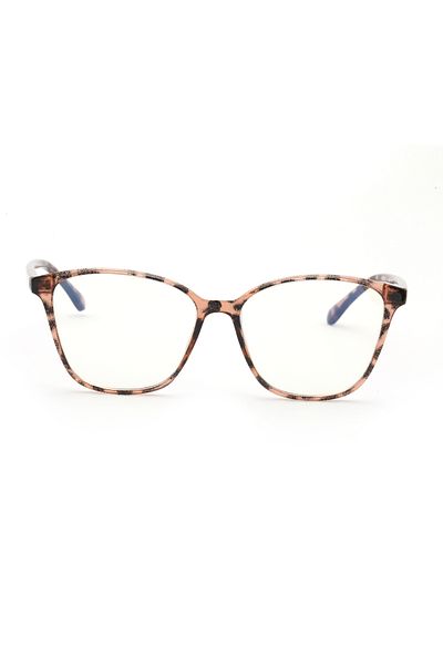 TomyHelf Cat Eyes Leopard Patterned Blue Light Protection Women's Glasses