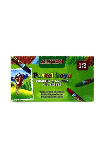 Alpina Alpino Oil Pastel Paint 12 Colors Cardboard Box