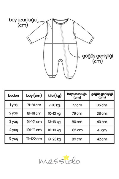 Messido 1-5 Years Old Sleeping Bag - 100% Cotton, Tog 1 Model