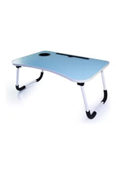 Primo Plus Portable Folding Laptop Table With iPad And Cup Holder Blue