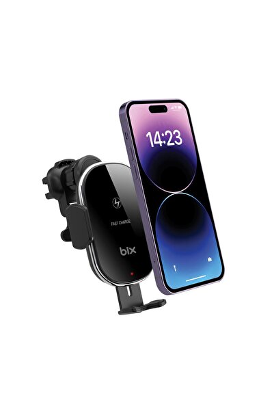 Bix 15w Manyetik Kablosuz Şarj Destekli 360° Ayarlanabilir Araç Içi Telefon T...