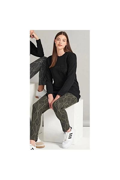 DONWEAR 7720 Γυναικεία χειμερινή πιτζάμες με γιακά