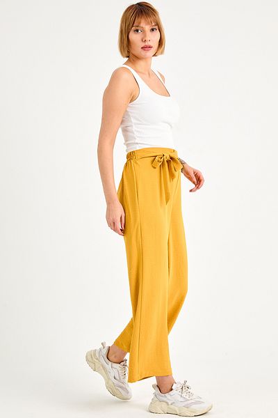 DPARİS Ayrobin Trousers with Tie Waist