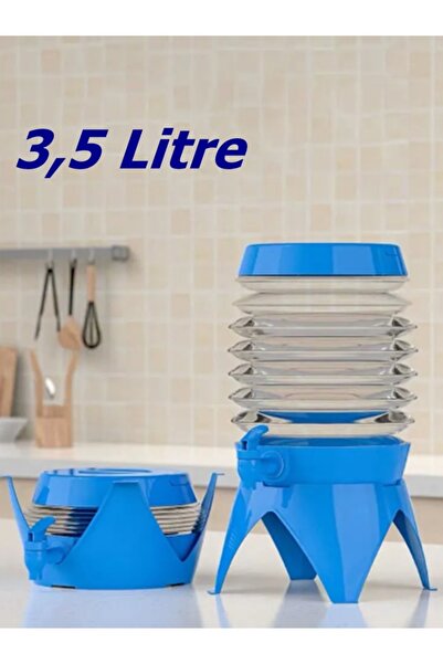 newnet Kamp-Piknik Taşınabilir Katlanabilir Büyük Kapasiteli Soket İle Su Dep...