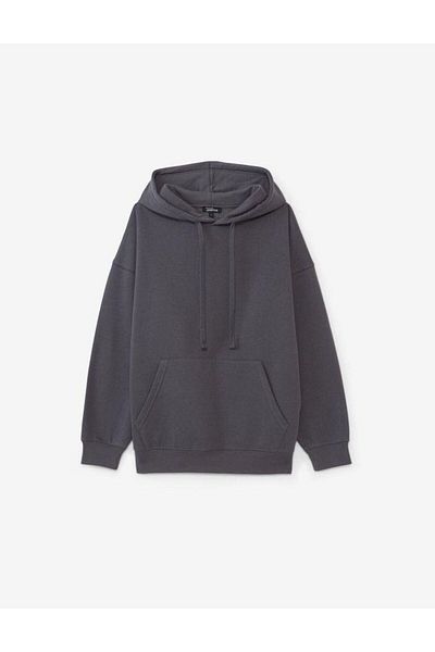 FUNSTYLE Winter Men's Anthracite Hooded Sweatshirt