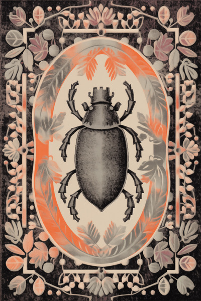 Rugs Modern Halı Dido 2 Collection Multicolored Ethnic Insect and Floral Patterned Creative Vintage Decorative Rug 3236