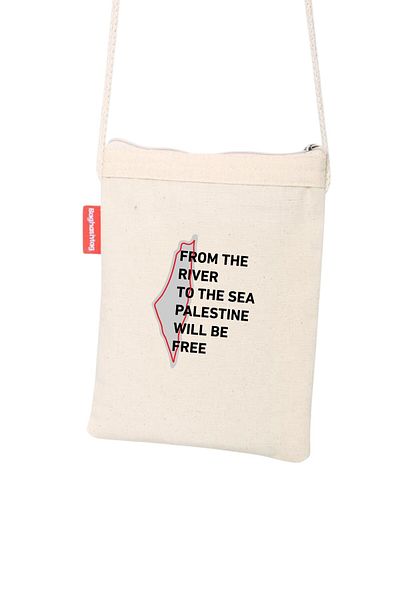 Zaytoon Palestine "From The River To The Sea Palestine Will Be Free" Digital Printed Hanging Canvas