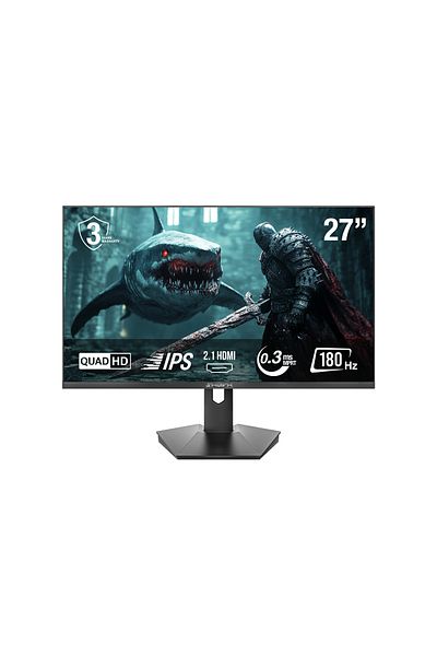SHARX Gaming Monitor 27Q180I 27", 180Hz, 0.3ms, Flat IPS, QHD, HDMI 2.1, 3W Speaker, FreeSync,G-Sync
