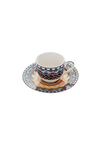Orange Bed & Bath MARRAKESH COFFEE SET | Turkish Coffee Cups Set 12 Pieces