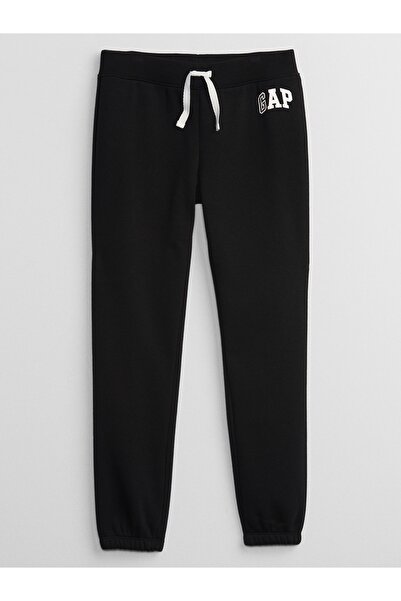 GAP Kız Çocuk Siyah Gap Logo Jogger Eşofman Altı
