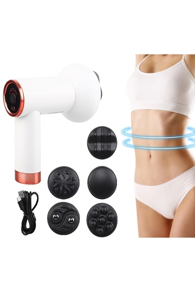 Enshall Darbeli Titreşimli Şarjlı Masaj Cihazı Masaj Aleti Kas Rahatlatıcı