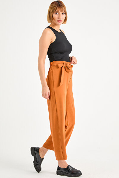 DPARİS Ayrobin Trousers with Tie Waist