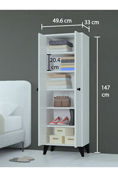 MOBİLİQUE Venedik 6Raflı Banyo Dolabı