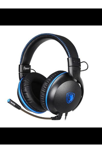 Sades سماعة الألعاب F-Power (SA-717) ستيريو سلكية: PS4/PS5، Xbox، Switch، VR، الكمبيوتر الشخصي، الهاتف المحمول.