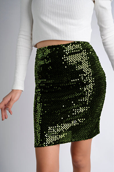 Moda Lalin 47 см 170 Пуллу Міні Етек Хакі